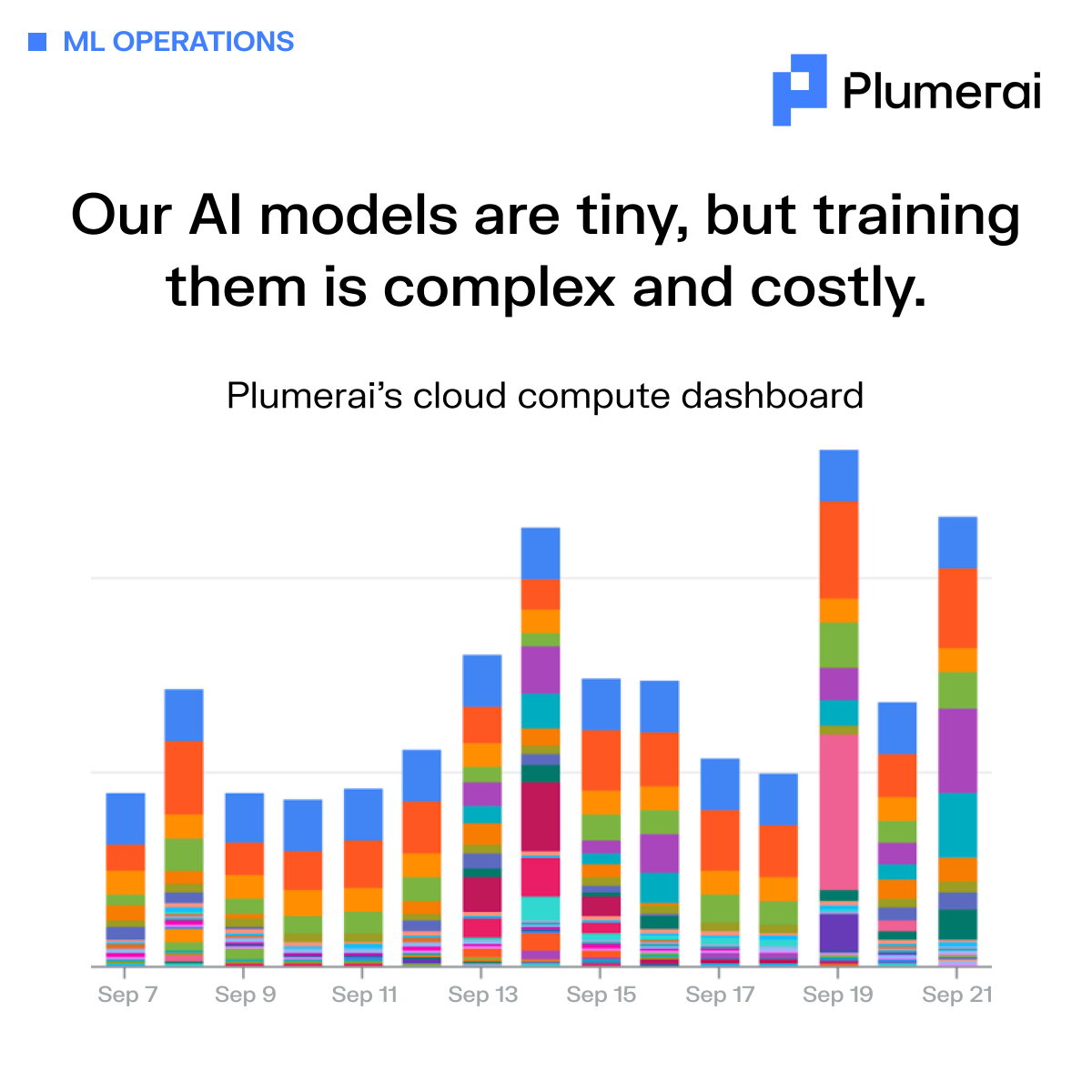 Our AI models are tiny, but training them is complex and costly